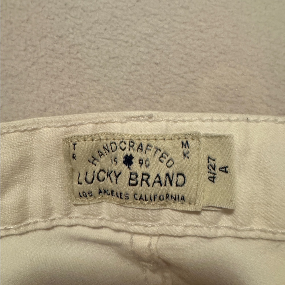 Women’s Lucky Brand Midrise White  Jeans - Picture 3 of 7